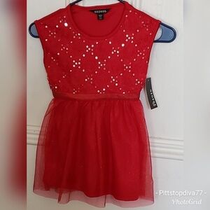 Little Girls Red Party/Christmas Dress